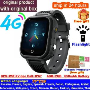 Lt21 4G Montre Intelligente Enfants Gps Wifi Appel Vidéo Sos Ip67 Étanche Enfant Smartwatch Caméra Moniteur Tracker Location Téléphone Montre.Black. - Neuf