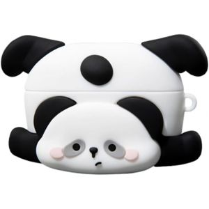 Coque en silicone pour AirPods Pro 2e g&eacute;n&eacute;ration avec porte-cl&eacute;s, motif panda mignon de dessin anim&eacute;, r&eacute;sistant aux chocs pour AirPods Pro 2 - Neuf