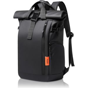KALANKA-Sac &agrave; dos pour homme, 28 l, imperm&eacute;able, avec compartiment pour ordinateur portable, grand sac &agrave; dos de voyage, pour l'&eacute;cole, le v&eacute;lo, les loisirs, les voyages, les affaires, le sport, noir - Neuf