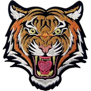 Patch Termoadhesivo À Coudre Avec Logo Brodé À L'bandes De La Terrible Tigre Du Bengale - Neuf
