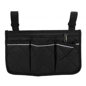 Main courante latérale portable Pochette de sac de rangement multi-poches avec bande réfléchissante (noir) - Neuf