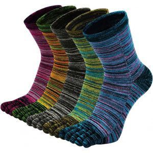 Ulteronixshop-Chaussettes 5 Doigts Homme Chaussettes Orteils S&eacute;par&eacute;s, Sport Chaussette Doigt De Pied Homme Chaussette Five Fingers, 39-44, 5 Paires - Neuf