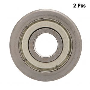 Lot de 2 roulements a rouleaux doubles en acier LV20/10, alesage 10 mm, diametre exterieur 30 mm, epaisseur 14 mm - Neuf
