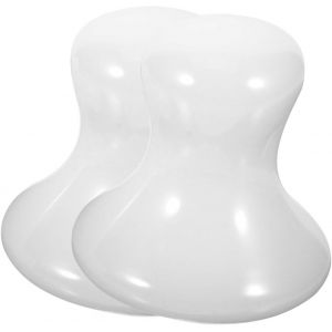 Sjzg-Lot De 2 Gua Sha En Jade Outil De Massage Champignon Visage Corps Pierre De Beaut&eacute; Accessoires De Soins Peau Massage Doux Rayures - Neuf