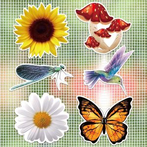 6 Piece Mosquito Net Door Magnets Dragonfly Butterfly Hummingbird Flexible Door Mosquito Net Decorative Magnets Double Sided Magnets For Screen Cute Kitchen Fridge Magnets - Neuf