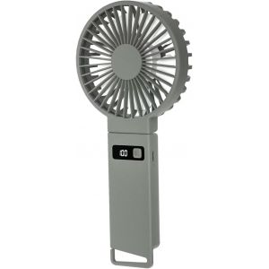 Ventilateur portable rechargeable par USB, puissant ventilateur portable avec affichage numérique, ventilateur pliable pour voyage - Neuf