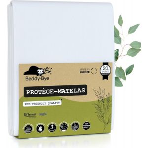 Teppc-Protège Matelas 80x160-18 Cm Certifié Oeko-Tex®Alèse Lit Bébé Imperméable En Fibre Luxe Tencel¿ ÉcologiqueForme Drap Housse - Neuf