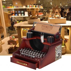 Boite a musique mecanique dynamique avec tiroir exquis de style retro - Neuf