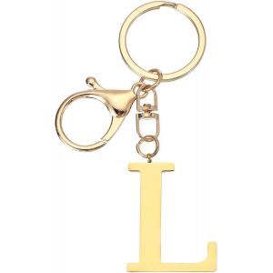 KAL-Porte-Cl&eacute;s Avec Lettre Initiale, Lettre De A &Agrave; Z, Porte-Cl&eacute;s Mignon En M&eacute;tal Pour Sacs &Agrave; Main - Neuf