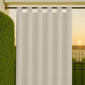 Ulteronixshop-Rideaux De Soleil Pour Ext&eacute;rieur Avec Boucles Imperm&eacute;able Anti-Moisissure Auvents Occultant Paresoleil Avec Anneaux En Tissu Pour Balcon Terrasse Anti-Uv (Ivoire Naturel, L.350 X 285h) - Neuf