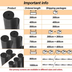 Canisse En Pvc Occultant Cloture, Pour Le Jardinet Balcon Cl&ocirc;ture Brise-Vent, Intimit&eacute;, Avec Serre-C&acirc;bles Gris 100 X 700cm - Neuf
