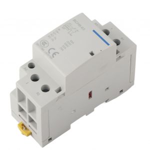 Contacteur domestique CA 2P 63A, montage sur rail DIN, 1NO, 1NC (24 V) - Neuf