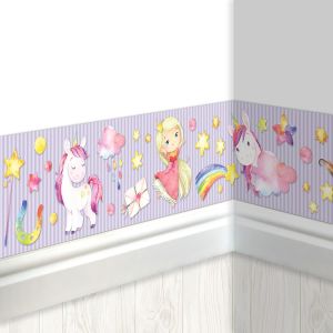 Eryi-Bordure Enfant Licorne | Bordure Chambre Enfant | Papier Peint Enfant | Embellir Les Murs Et Les Chambres À Thème | Décoration Murale Pour Garçons Et Filles - Set 2 - Neuf