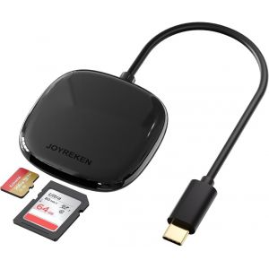 USB C SD Card Reader, 2 in 1 Micro SD Memory Card Reader for TF, SD, Micro SD, SDXC, SDHC, USB C SD Card Reader Compatible with iPhone 15, Samsung Galaxy, MacBook, iPad, Device - Neuf