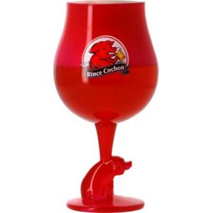Rince Cochon Lot De 4 Verre Rouge 3 Graduations 25 33 50cl, Officiel Et Neuf - Neuf