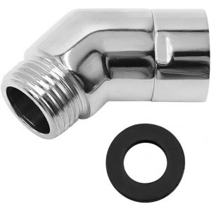 KAL-Adaptateur 135°De Pommeau De Douche Douchette À Main De Salle Antirouille Adaptateur De Coude De Douche Pour Douchette Connexion De Bras - Neuf