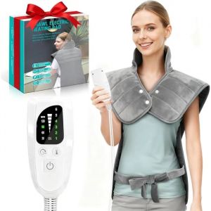 MOMOSTAR Coussin Chauffant 100x60cm - Lombaire, Cervicales, Dos - Lavable, Idéal Cadeau Noël Parents/Partenaire. - Neuf