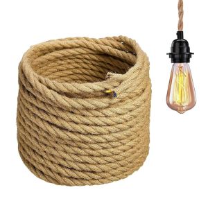 Cable Electrique Corde-Fil Electrique 3 noyaux Cable Corde 10M 3x0,75mm² Fil Electrique 0.75mm² Fil électrique Cable Textile Cable 3G0.75 pour Lampe Suspendue DIY - Neuf