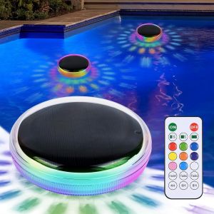 Lumiere Piscine Flottante Avec Télécommande,Lumières De Piscine Flottantes,Lampe Piscine Rgb À Couleur Changeante,Ip68 Étanche Lampe Flottante Pour Jardin Baignoire Spa Aquarium Exterieur.[S62] - Neuf