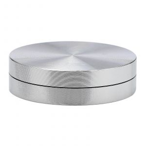 2pcs Rotatif Gâteau Stand Plateau Tournant Base De Gâteau Portant Alliage D'aluminium Tournant Gâteau Stand Spinner Pour Gâteau - Neuf