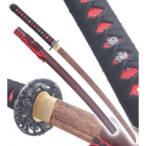 Danzan Katana Arashi Sabre en Bois Epee Entrainement - Lame Bois D&eacute;coration - Neuf
