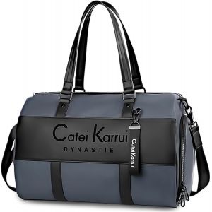 acdsgd-Sac de Sport Homme Femme 25L Petit Sacs de Voyage avec Compartiments Chaussures et Humide Gym Bag Fitness Weekend Duffel Bag (Bleu) - Neuf