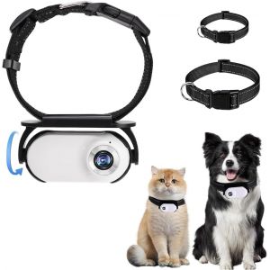 Subzonal-Cam&eacute;ra &Agrave; Collier Pour Animaux De Compagnie, Mini Cam&eacute;ra D'action &Agrave; Objectif 120 Degr&eacute;s Avec Connexion Otg, Enregistrement Vid&eacute;o, Cam&eacute;ra De Sport Magn&eacute;tique R&eacute;glable Pour Chat - Neuf