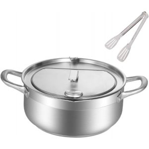 Friteuse Profonde Petite Friteuse Contrôle De La Température Ustensiles De Cuisine À Frire Japona À Poulet Pour Frites Poulet, 24Cm - Neuf