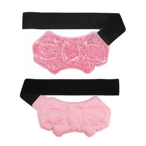 Pack De Gel Réfrigérant Rose Réutilisable Pour Le Gonflement Des Chevilles Et Le Soulagement De La Douleur (2 Unités) - Neuf