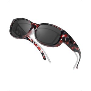 Surlunettes De Soleil Clip Polarisées Femme Homme, Sur Lunettes De Soleil Enveloppantes Pour Porteurs De Lunettes Protection Uv400 - Neuf