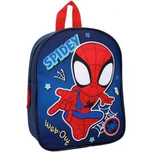 Sac À Dos Pour Enfant Garcon Spidey Bleu-Enfant-Ecole-Maternelle-Garderie-Crèche-Cartable Garcon-Taille 29 Cm-Bretelles Réglables-Idée Cadeau - Neuf