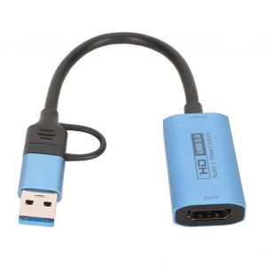 Carte de capture vidéo audio 4K Interface multimédia HD3.0 vers USB C Adaptateur de capture vidéo pour les jeux en direct Z29C - Neuf