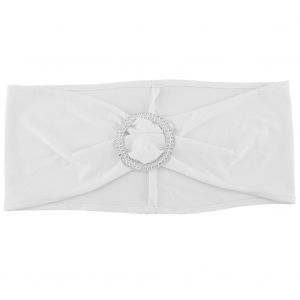 Hjlian Lot De 50 Housses De Chaise Extensibles Avec Noud, Decoration Pour Fete De Mariage (Argent) - Neuf