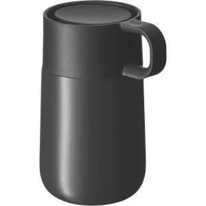 Letnerny-Mug De Voyage Impulse - En Acier Inoxydable - 0,3 L - Fermeture Automatique - Ouverture &Agrave; 360&deg; - Garde Les Boissons Au Chaud Pendant 6 H / 12 H Au Froid - Gris - Neuf