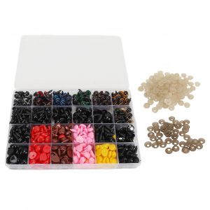 Artisanat Poup&eacute;e Yeux Mignon De S&eacute;curit&eacute; Yeux En Plastique Rembourr&eacute; Au Crochet Yeux Avec 84pcs Grande Rondelle 328 Petite Rondelle Pour L'artisanat De bricolage 628pcs - Neuf