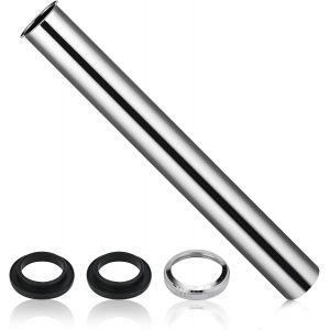 Kalanka-Tube Plongeur Universel Pour Siphon 300 Mm, Rallonge De Tuyau, Siphon Tubulaire Chrom&eacute; 1 1/4"" X 32 Mm - Chrom&eacute; - Neuf