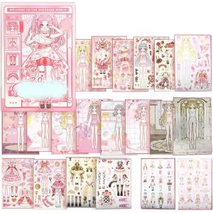 KALANKA-Cadeau Fille 6 7 8 9 10 Ans, Activité Manuelle Enfant Jouet Fille 6-10 Ans Princess Dress Me Up Loisir Creatif Enfant 6-10 Ans Cadeau Anniversaire Fille 6-10 Ans Cadeau Noël - Neuf
