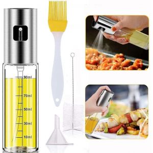 Spray D'huile De Cuisson, Spray D'huile D'olive, Huile Pour Barbecue, Salade, Pâtisserie, Rôtissage, Grillades, Friture, Acier Inoxydable 304, Avec Couvercle, Qualité - Neuf