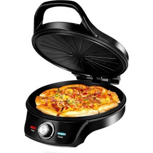 NouvelHorizonstore-Four A Pizza Electrique 220 &iquest;,Four Pizza Puissance 2000W,Pizza Party Pour 4-5 Personnes,5 Vitesses Pour R&eacute;gler La Temp&eacute;rature &agrave; Volont&eacute; Fours &agrave; Pizza.Noir-08034 - Neuf