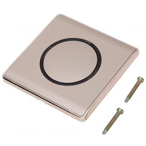 HJLIAN Interrupteur de panneau LED 250 V, couleur champagne dore, pour eclairage mural domestique - Neuf