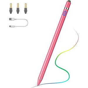 Stylet Pour Ipad Pencil Pour Ipad 11/10/9/8/7E G&eacute;n&eacute;ration, 20Hrs Travail Palm Rejection Apple Pen Pour Ipad Pro, Ipad Air 11/13 Pouces 2025, Haute Pr&eacute;cision Ipad Pencil 1&Egrave;re G&eacute;n&eacute;ration, Rose - Neuf