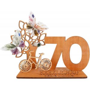 2023 Livre D'or Mariage,70 Carte Anniversaire,70 Anniversaire Femmes&homme,Cadeau Bois,L'argent Cadeau D'anniversaire,Pour Le Decoration Mariage,Anniversaire Avec Fête - Neuf