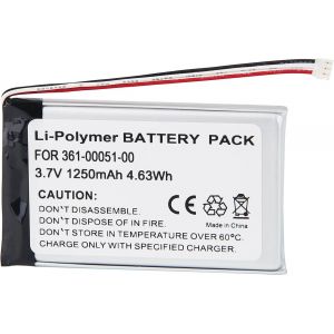 Batterie compatible avec Garmin 361-00051-00,361-00051-01,361-00051-02-Li-polymère 1250 mAh-pour Garmin Nuvi 2460LMT,Nuvi 2660LMT,Nuvi 2669LMT - Neuf