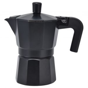 HJLIAN Cafetiere Moka en aluminium, resistante aux hautes temperatures, noire, 300 ml - Neuf