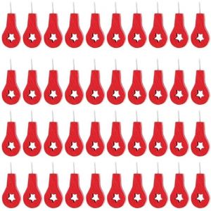 ChenQuanSarl-40 Pièces Épingles De Carte, Puna s Mignonnes Puna s Rouges Puna s De Carte Épingles Rouges Forme De Carte Rouge Puna Pour Affiches De Carte De Tableau De Liège - Neuf