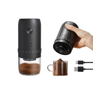 Moulin &Agrave; Caf&eacute; &Eacute;lectrique &Agrave; Meules Avec 40 R&eacute;glages, Batterie Rechargeable Et Design Compact - Neuf