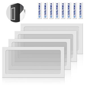 Filtre Poussi&egrave;re 280mm Magn&eacute;tique Filtre Ventilateur en Maille Grille de Protection pour Bo&icirc;tier d'Ordinateur Dissipateur Refroidisseur (NYLON, 140 * 280mm, 4 Pi&egrave;ces, Blanc) - Neuf