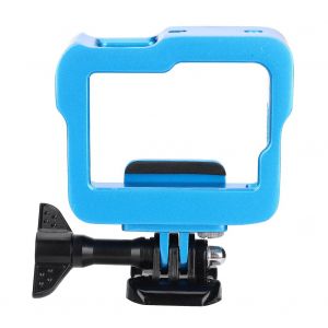 Boitier de protection en alliage d'aluminium pour camera d'action GoPro Hero 5/6 (bleu) - Neuf