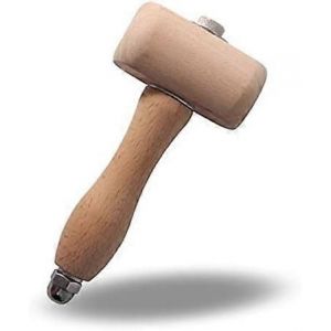 Nouveau produit,outil de marteau maillet en bois de hêtre,marteau de sculpture sur bois,sculpture artisanale en cuir - Neuf