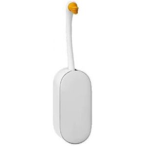 Brosse WC Silicone Plate,Brosse Toilette et Supports,Anti-goutte,Antibactérienne,Balayette WC Ventilée,Séchage Rapide Sans Odeur,BalaiWC Montage Mural/au Sol,Salle de Bain et WC Blanc - Neuf